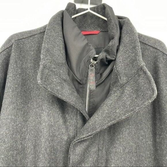 Schneiders Comfort temp Mens Gray long wool coat long 42 BoxU - Picture 2 of 13
